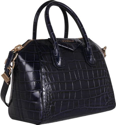 givenchy antigona bag navy blue|givenchy crocodile antigona.